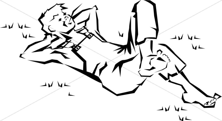 776x423 Country Boy Relaxing Church People Clipart