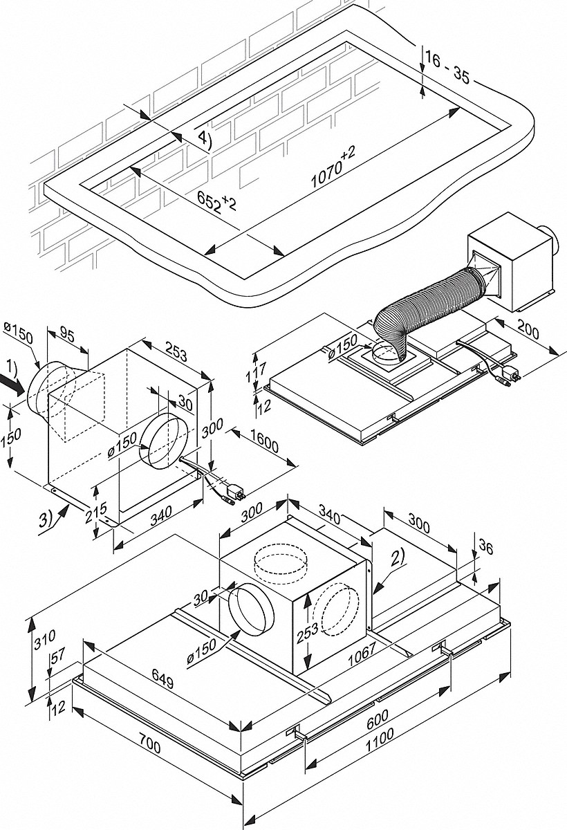 820x1200 Miele Hoods Da 2906 Ceiling Extractor