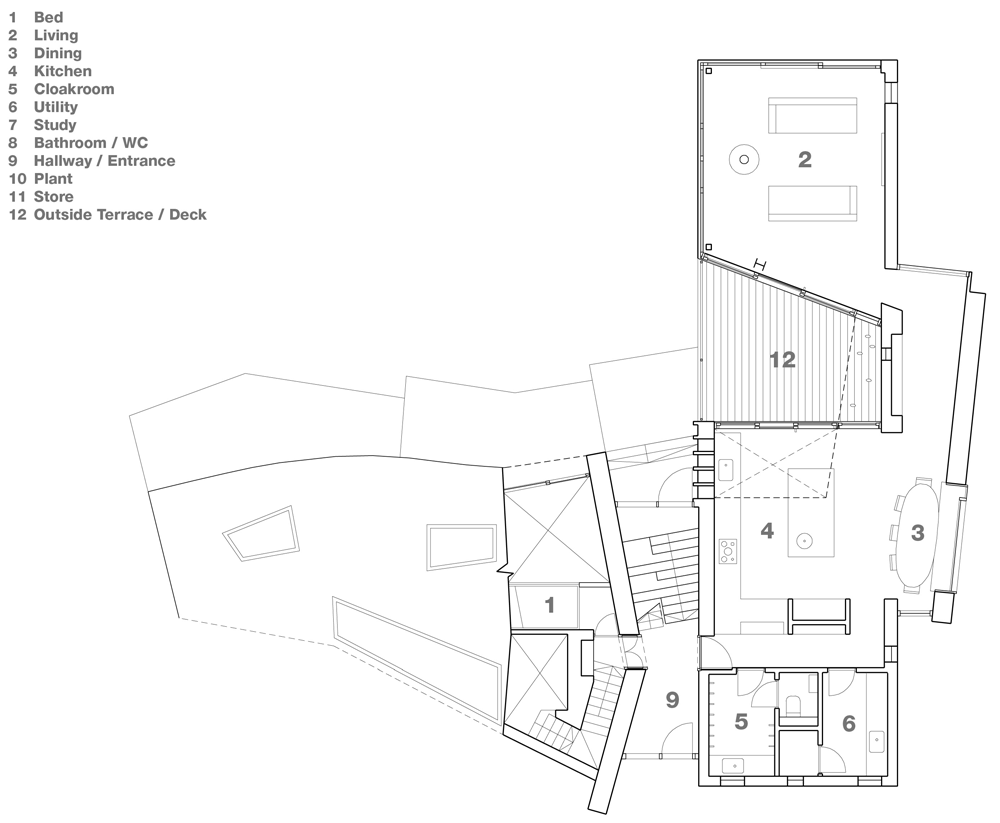 1000x823 Ty Hedfan By Featherstone Young Architects Secret House