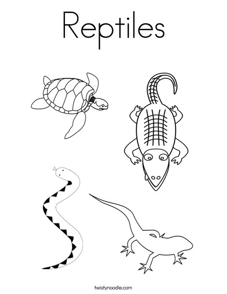 468x605 Reptiles Coloring Page