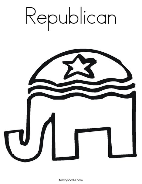 468x605 Republican Coloring Page