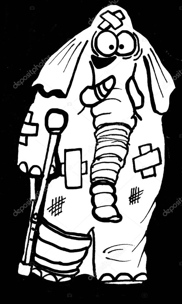 614x1024 Beaten Up, Bandaged Republican Elephant Stock Photo Andrewgenn