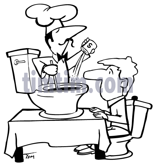 504x535 Free Drawing Of Kinky Restaurant Bw From The Category Cooking