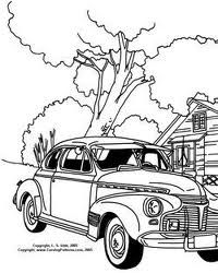200x250 Vintage Cars Line Drawings