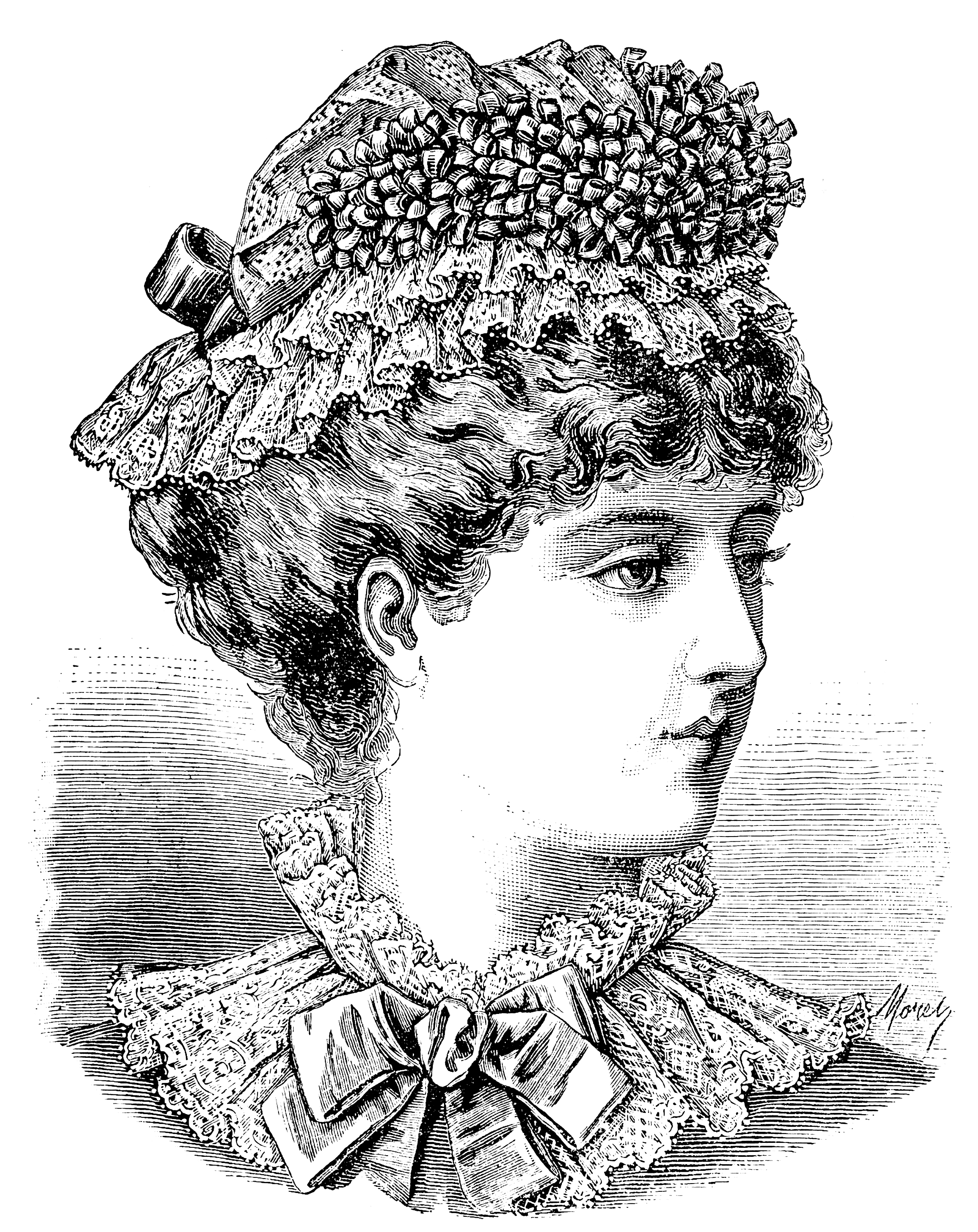 2381x3000 Retro Black And White Drawing