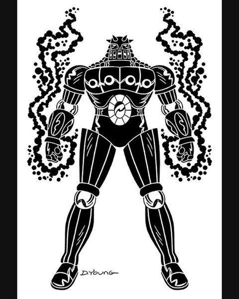 480x600 Darryl Young Design Baron Karza Black And White