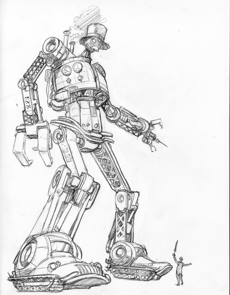 789x1012 Retro Robot By Simonfraser