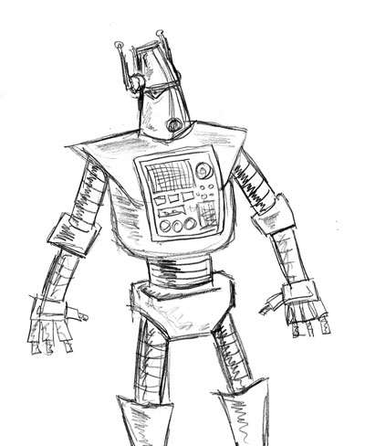 400x488 Another Cool Robot Sketch Parade Of Freaks
