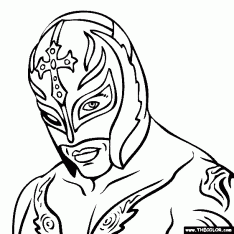 234x234 Rey Mysterio Mask Coloring Pages