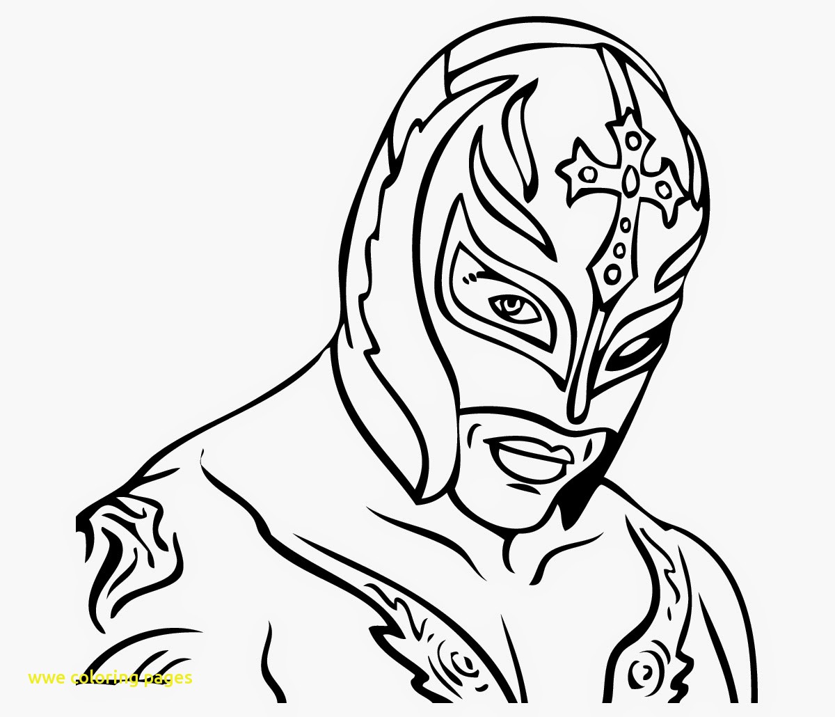 1200x1030 Wwe Coloring Pages With 39 Rey Mysterio Mask Coloring Pages 9