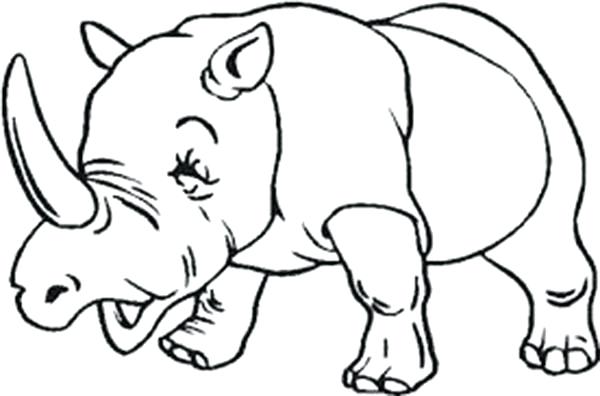 600x396 Rhinoceros Coloring Page Rhinoceros Coloring Page For Kids Free