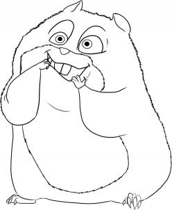 248x302 How To Draw How To Draw Rhino The Hamster From Bolt