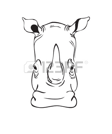 376x450 Rhinoceros Tattoo Drawings