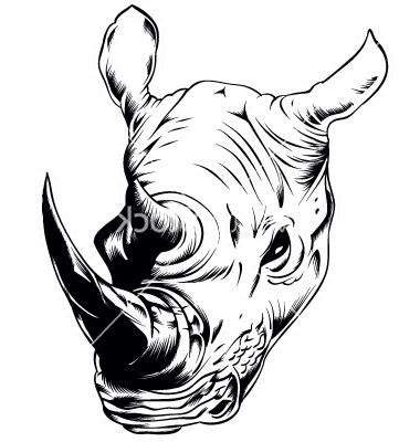 380x400 Rhino Head Tattoos