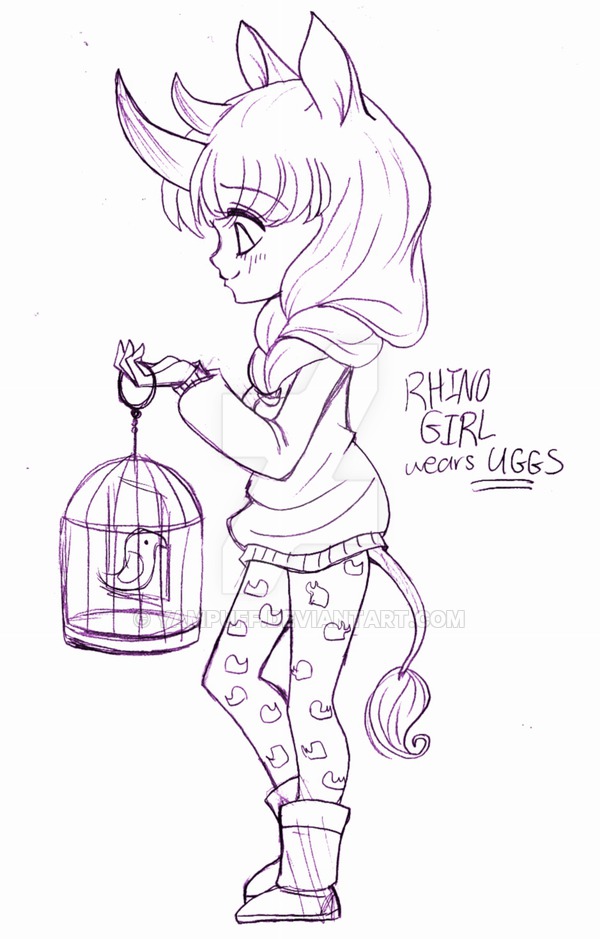 600x939 Rhino Girl Commission