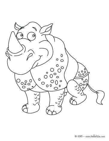 364x470 Rhino Coloring Page Murs