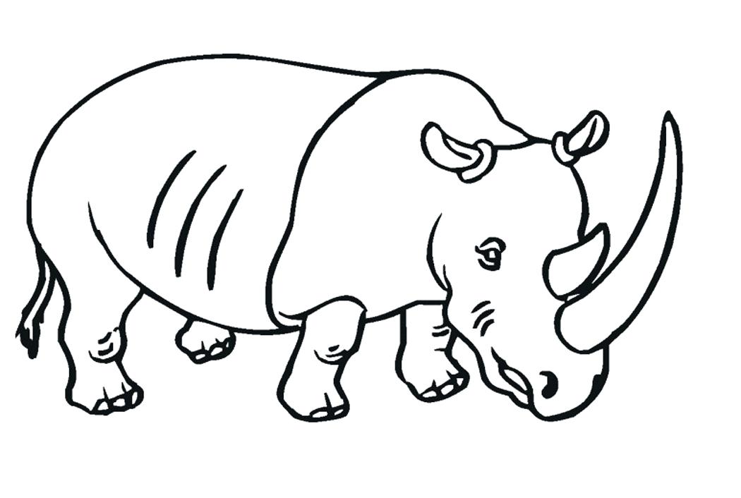 1050x706 Rhino Coloring Page Rhino Coloring Page Free Printable Rhinoceros