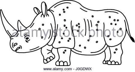 450x240 Rhinoceros Design Illustration Stock Vector Art Amp Illustration