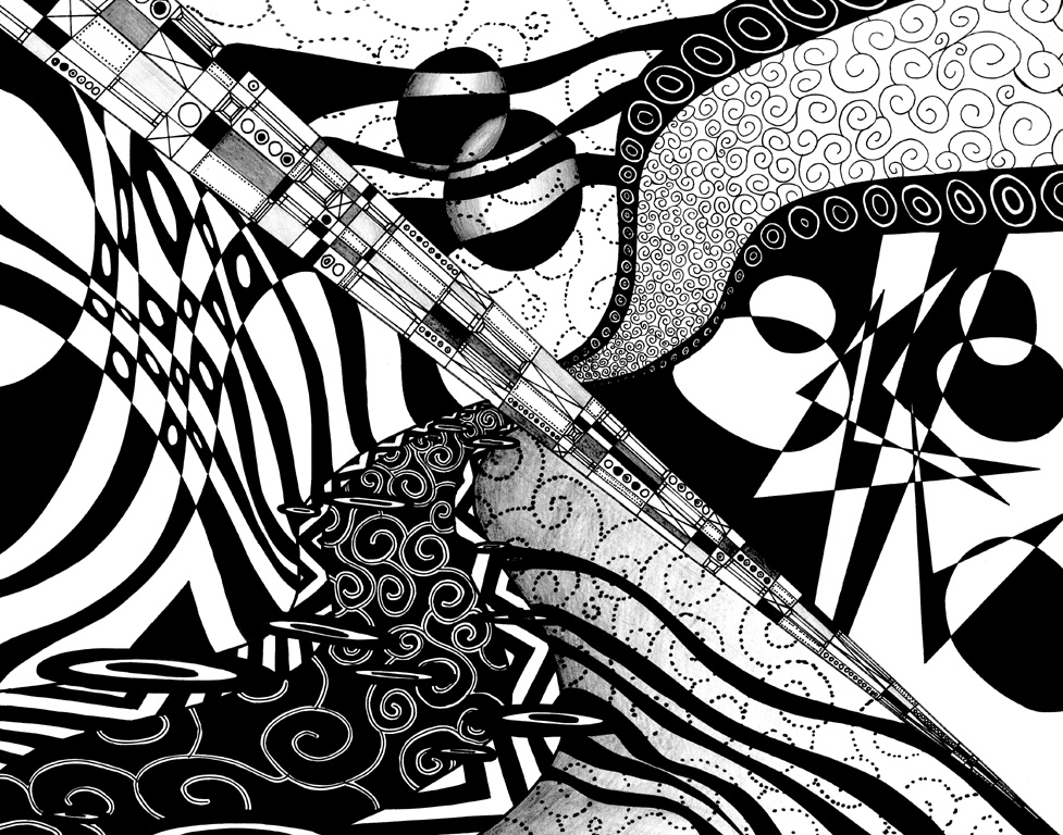 977x768 Rhythm Of Black And White By Ryuuna