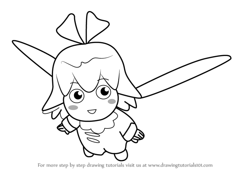800x565 Learn How To Draw Ribbon From Kirby (Kirby) Step By Step Drawing