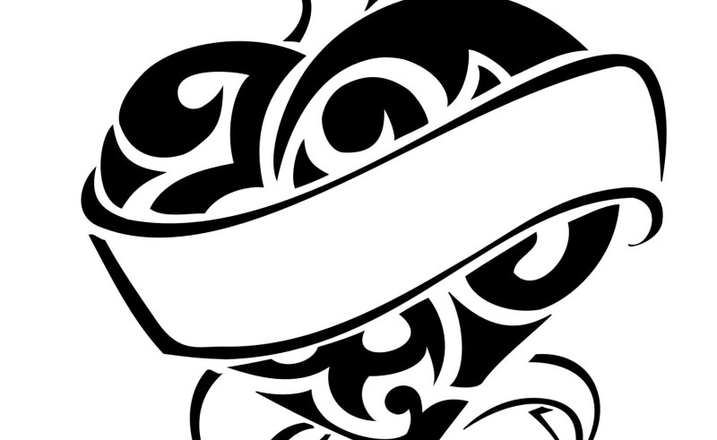 800x491 Ribbon Flower Hearts Drawings Gardening Flower And Vegetables