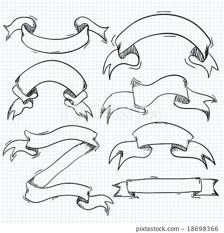 450x468 Vintage Ribbon Banners Vector