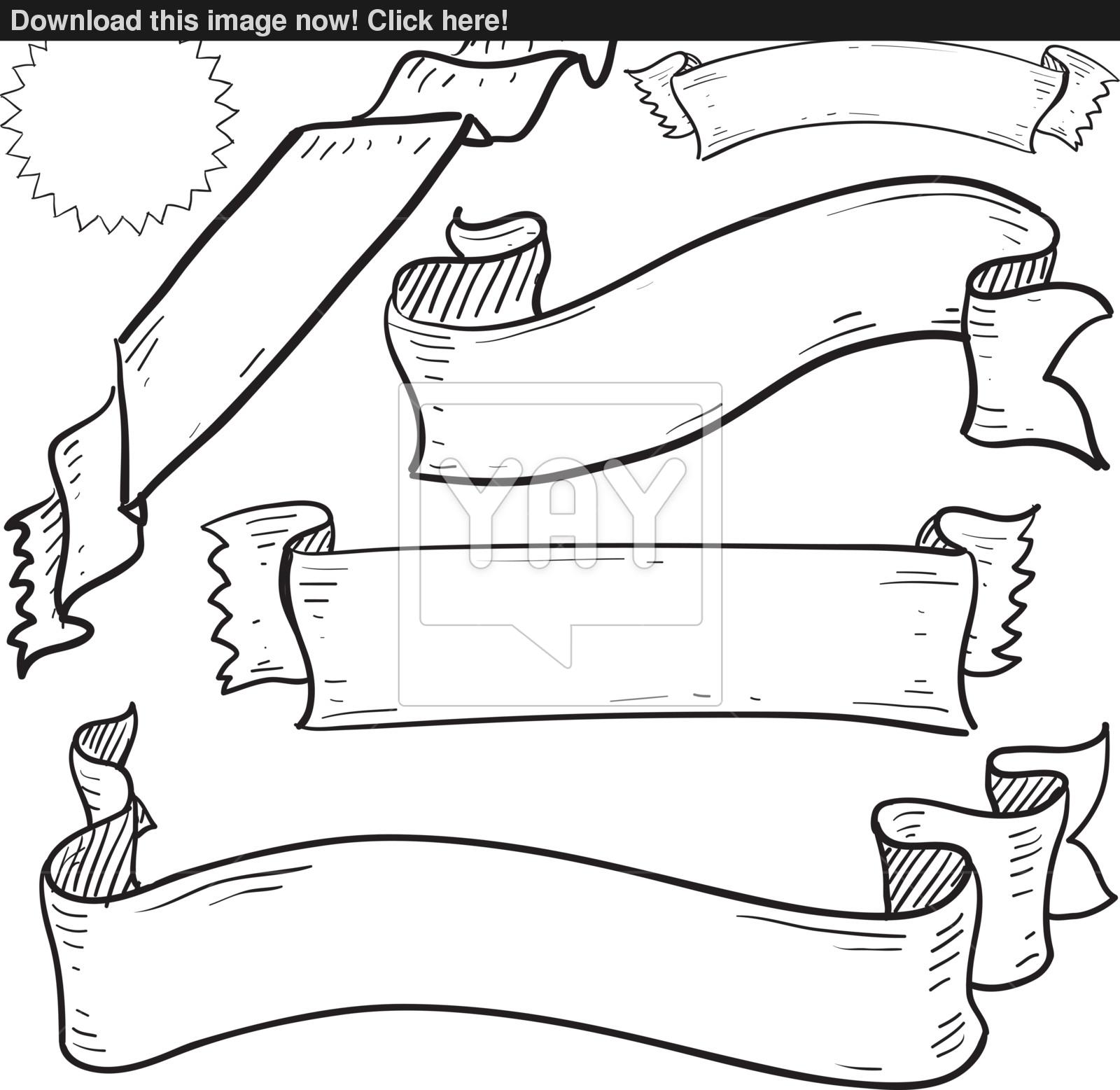 1600x1557 Blank Ribbons And Banners Vector Vector