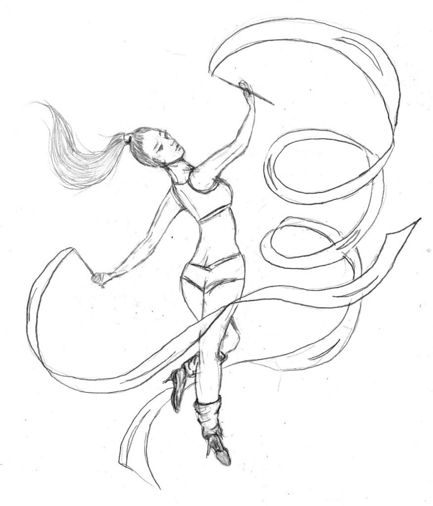 876x1024 Ribbon Dancer By Violet Amastacia