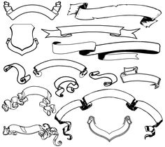 236x210 Vintage Christmas Ribbon Drawing Merry Christmas Amp Happy New