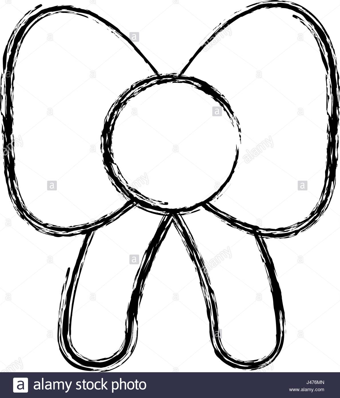 1190x1390 Line Ribbon Bow To Decoration Gift Present Stock Vector Art