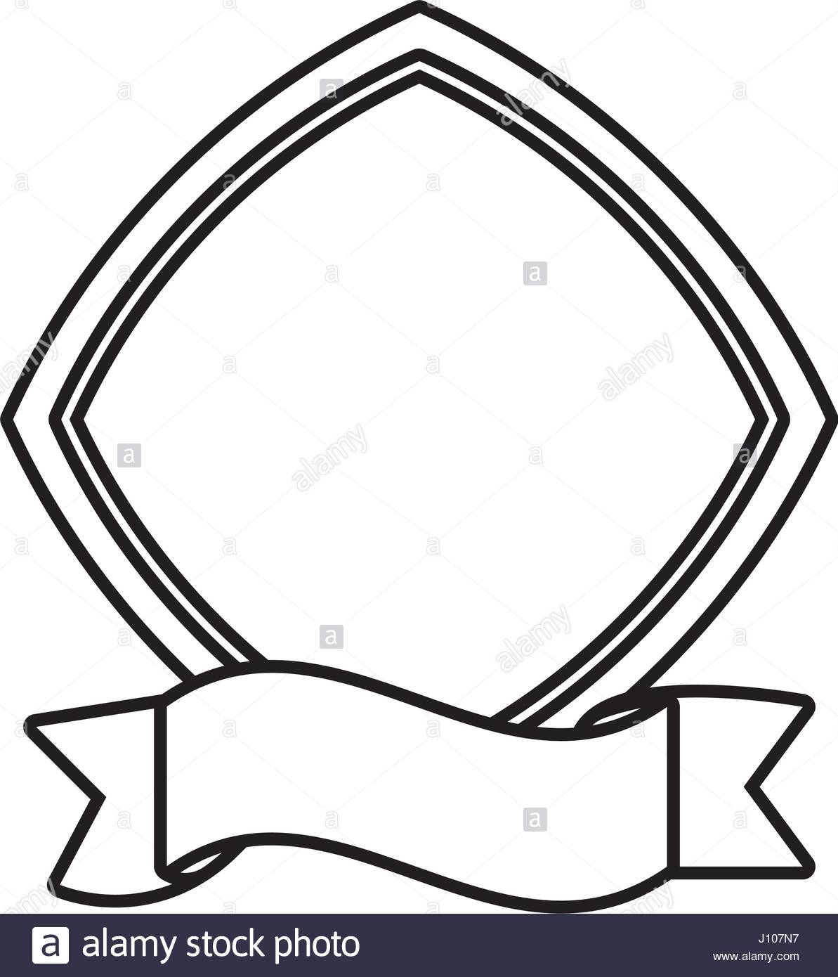 1193x1390 Label Ribbon Decoration Template Outline Stock Vector Art