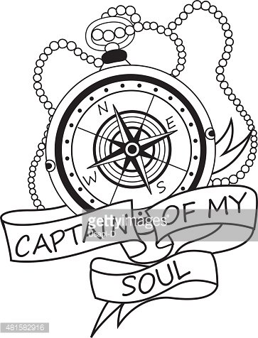 363x476 Vintage Compass With Ribbons And Text