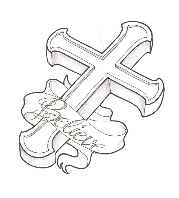 600x664 Cross By Thingthatcandoit