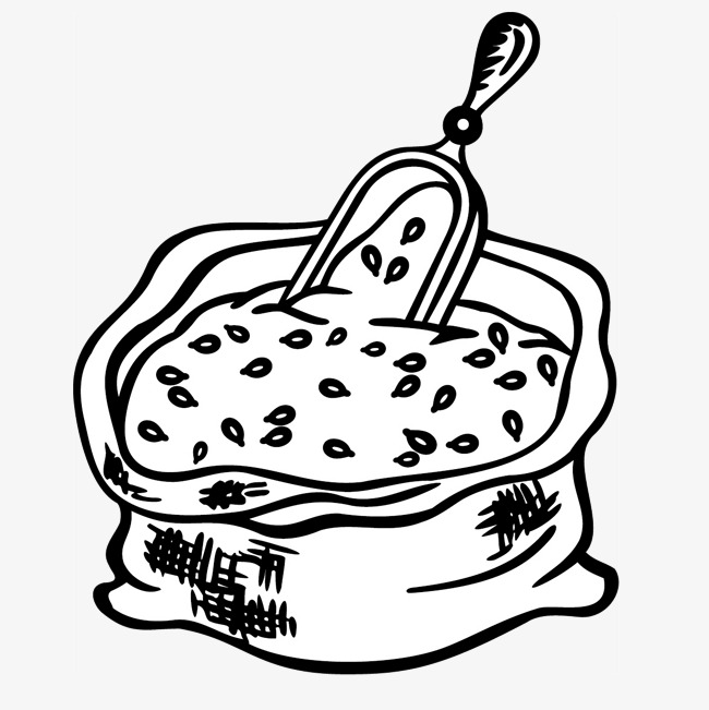 650x651 Bag Of Rice, Hand Painted, Bag, Line Png Image For Free Download