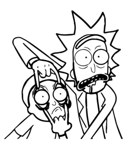 Rick And Morty Drawing at GetDrawings | Free download