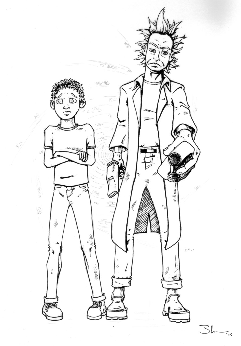 1024x1469 Rick And Morty By Bluseph