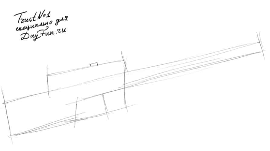 893x500 How To Draw A Rifle Step By Step