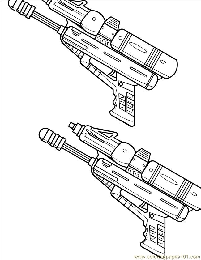 650x841 Rifle Coloring Pages