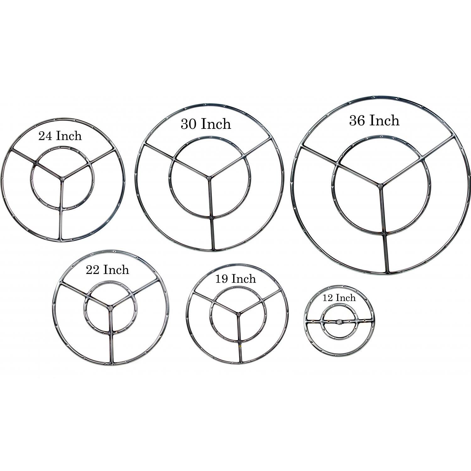 1499x1499 Dagan Industries 22 Inch Stainless Round Double Natural Gas Fire