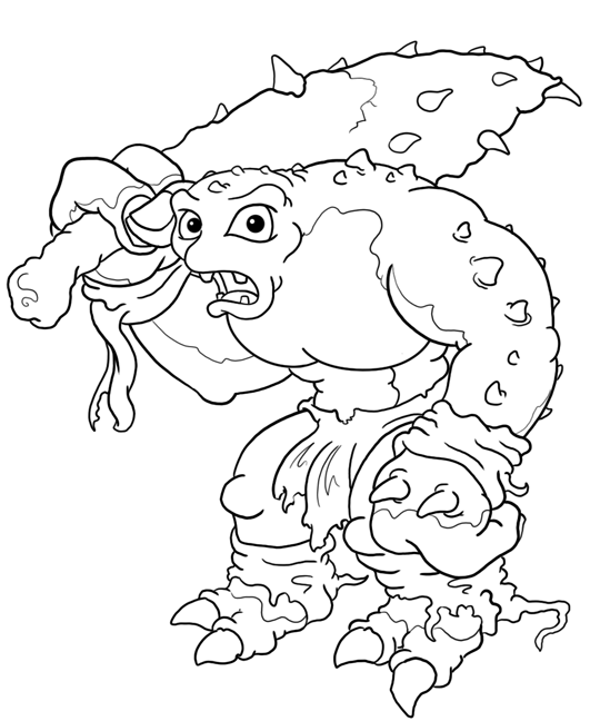 540x648 How To Draw A Cave Troll From Lord Of The Rings