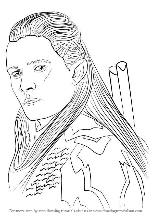 596x843 Learn How To Draw Legolas Form Lord Rings (Lord