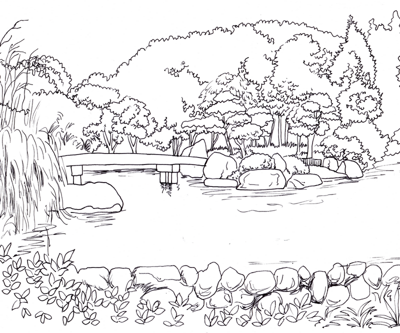 800x666 Make Digital Landscape Illustration For You Landscape Illustration