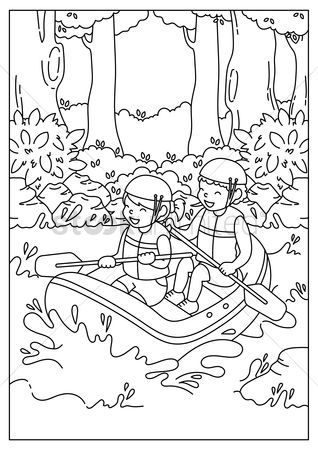 318x450 Free River Boat Stock Vectors Stockunlimited