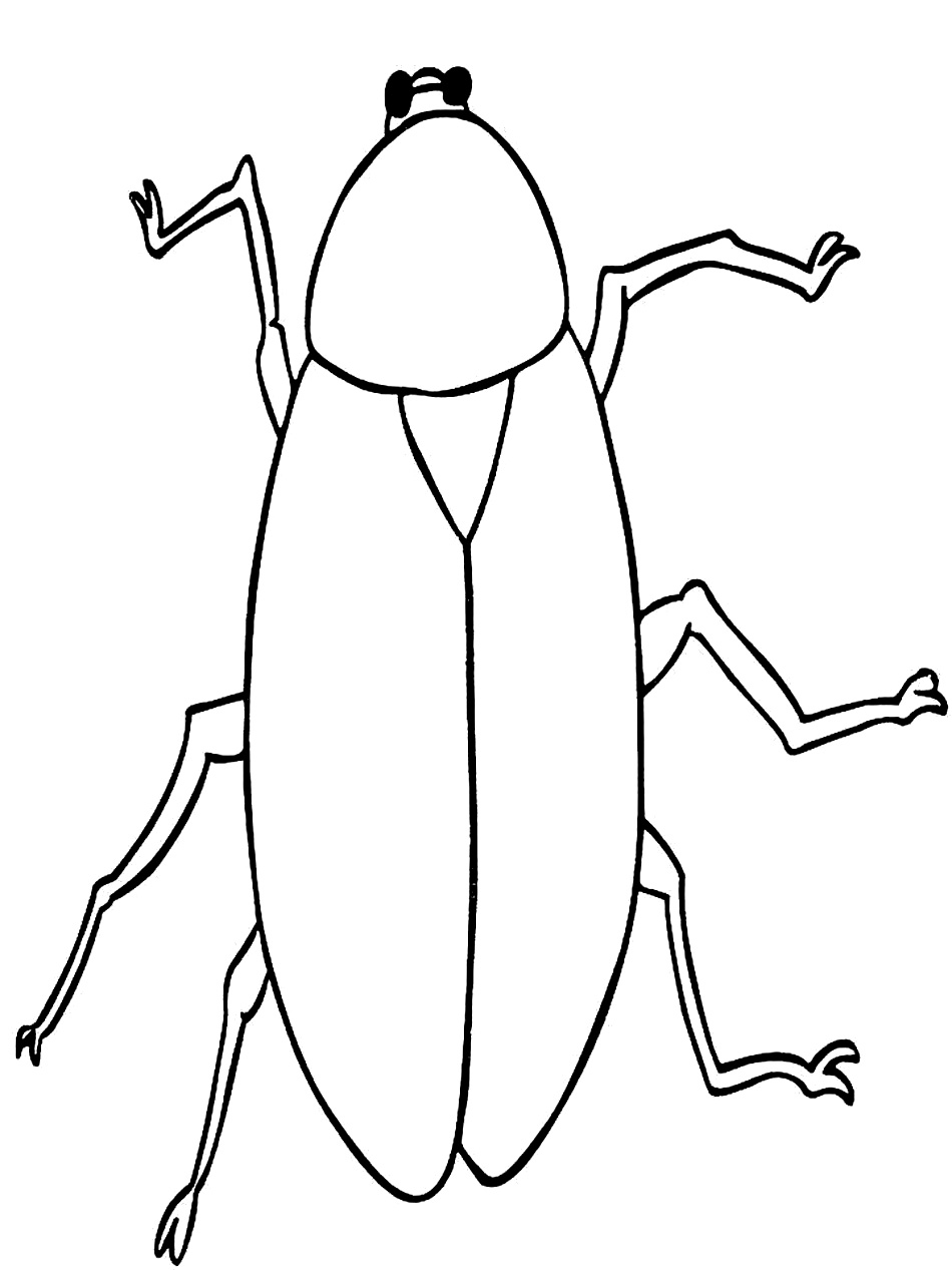950x1267 Free Printable Cockroach Coloring Pages For Kids