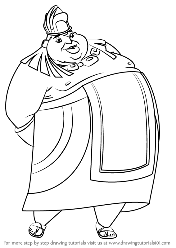 567x800 Learn How To Draw Chief Tannabok From The Road To El Dorado (The