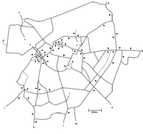 476x445 Of The Simulated Road Net Work.