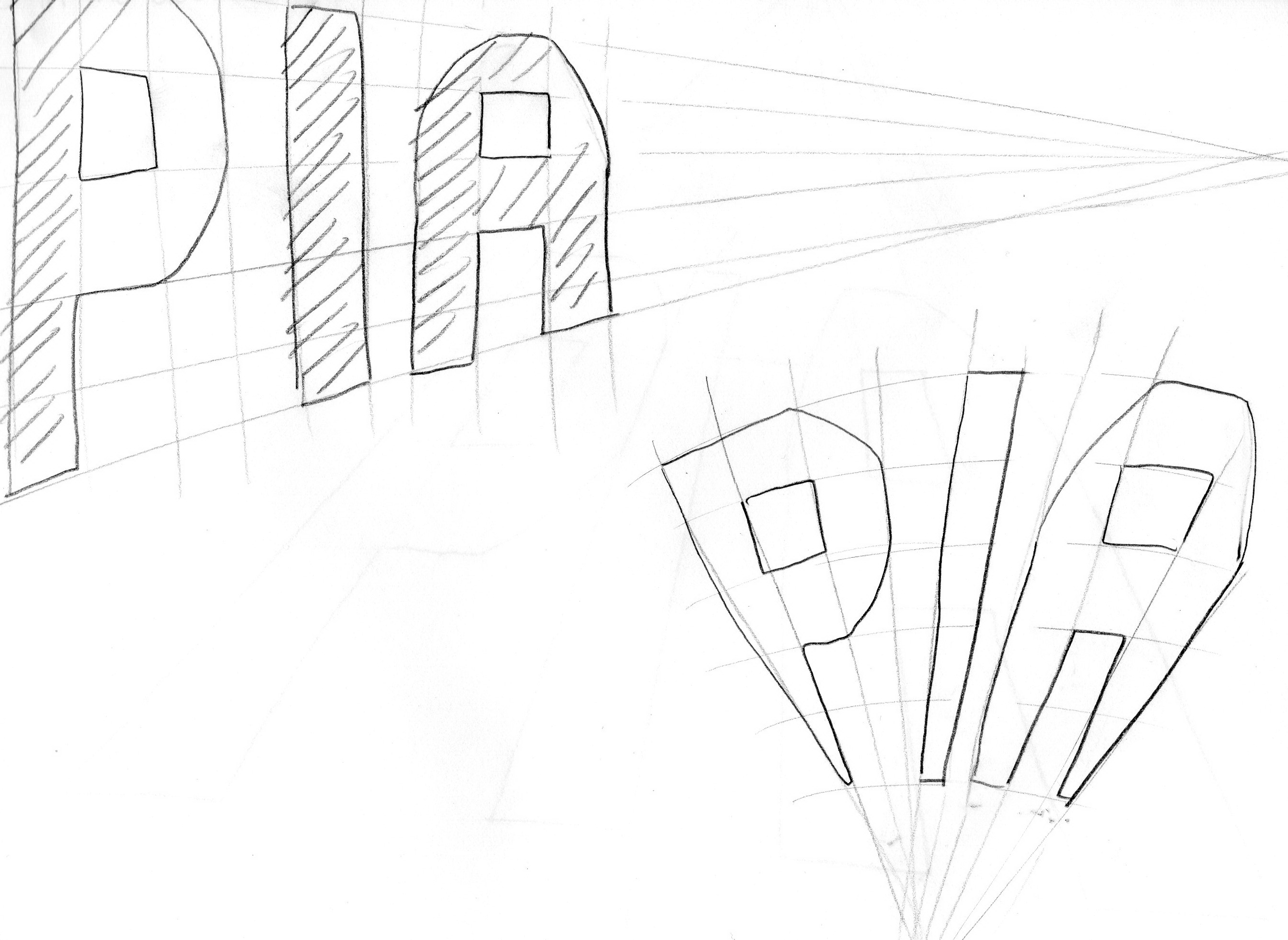 2687x1962 One Point Perspective Pia's Art Blog