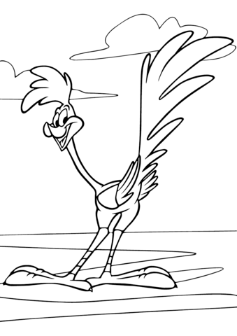 339x480 Looney Tunes Road Runner Coloring Page Free Printable Coloring Pages