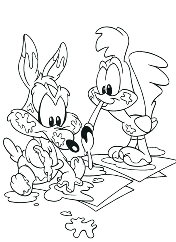 600x821 Road Runner Coloring Page Road Runner Coloring Page Roadrunner