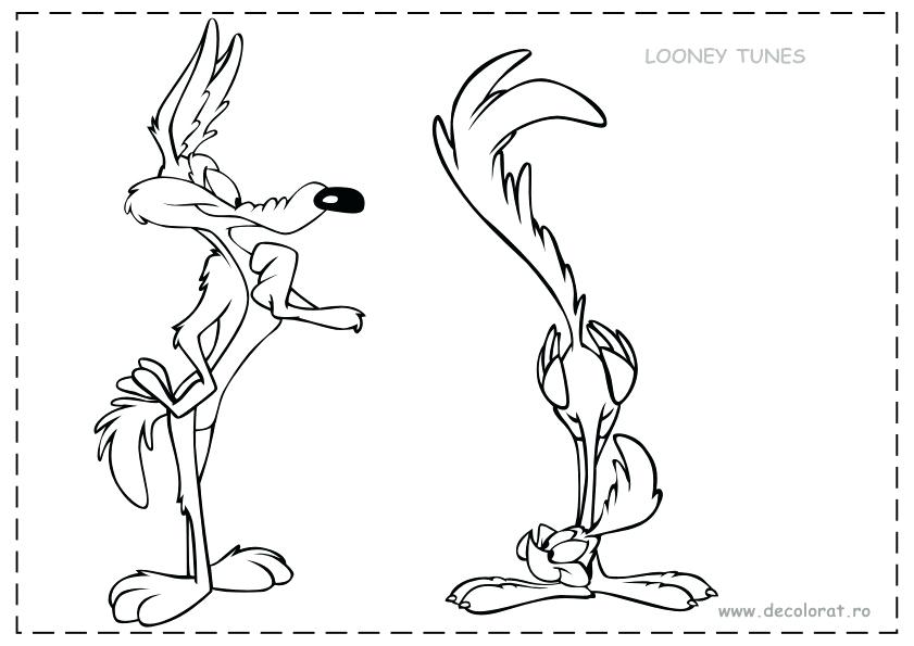 841x595 Road Runner Coloring Page